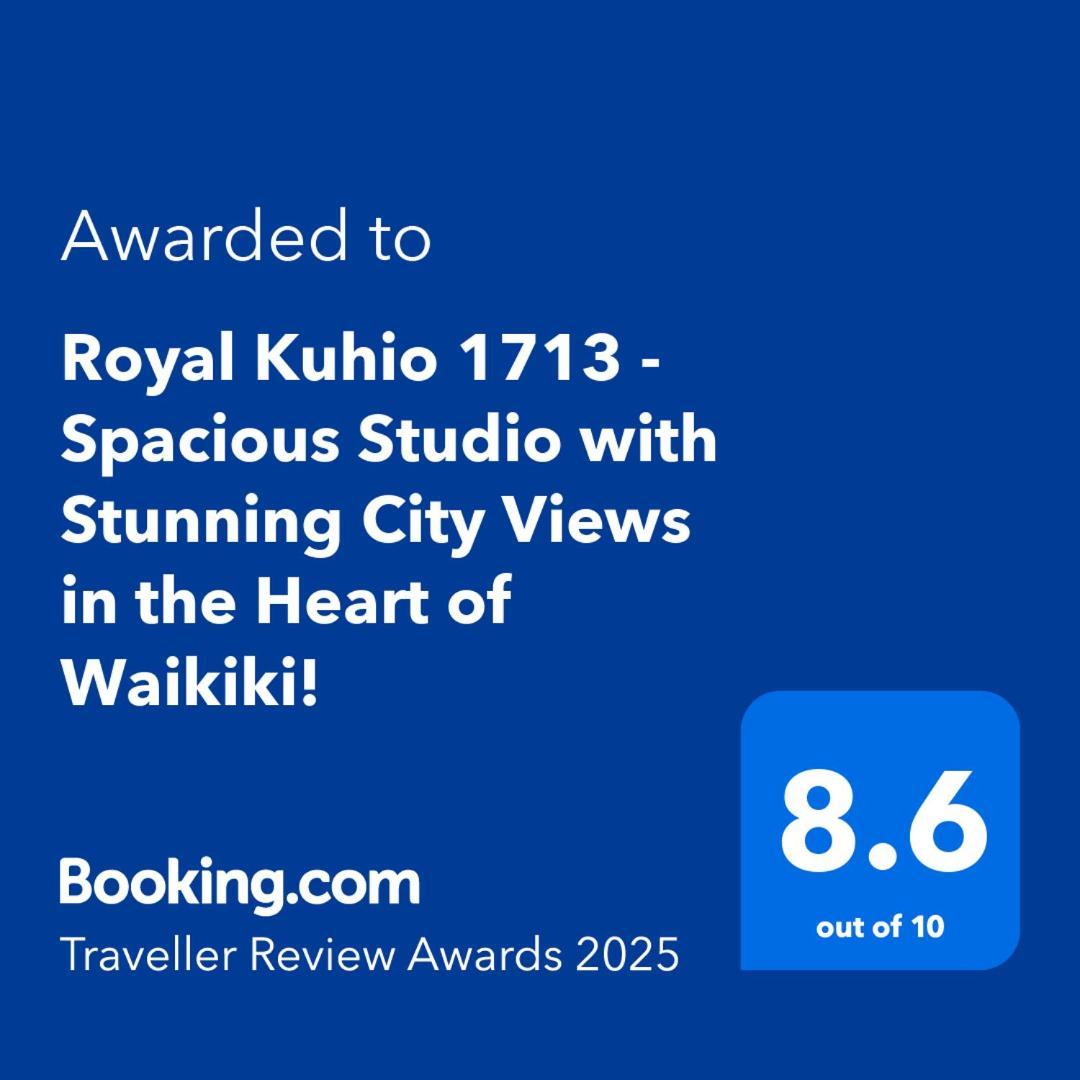 Royal Kuhio 1713 - Spacious Studio With Stunning City Views In The Heart Of Waikiki! Honolulu Exterior photo